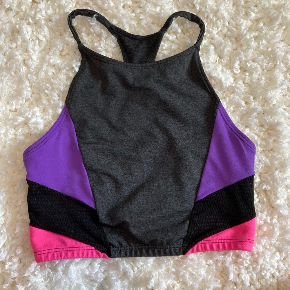 Girls Justice Active cropped shirt